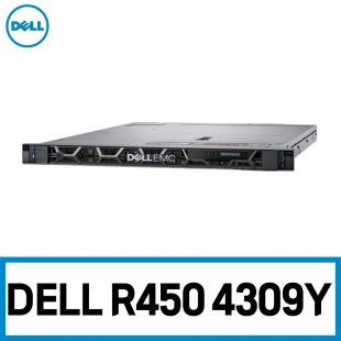 [오전 구매 시 당일 배송] 델 서버 PowerEdge R450 4309Y [구성선택: RAM / SSD / HDD] 4LFF/H755/800Wx2/3Y