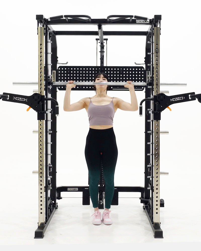 바디엑스 시마 스미스머신 CM9 블록형 케이블머신 멀티랙 가정용 홈짐 하프랙