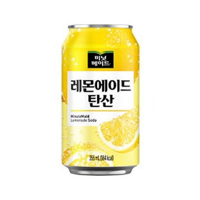 미닛메이드 레몬에이드 탄산 355mlx24캔x2박스