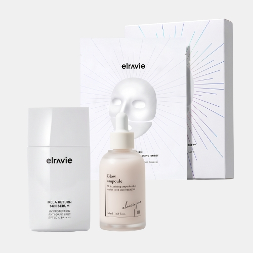 [멜라케어 세트] 멜라리턴 선세럼 50ml+카밍 드레싱 시트 25ml*3매입+프로 글로우 앰플 50ml+(쇼핑백증정)