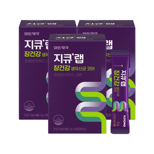 일동제약 지큐랩 생유산균 코어 30포 3박스
