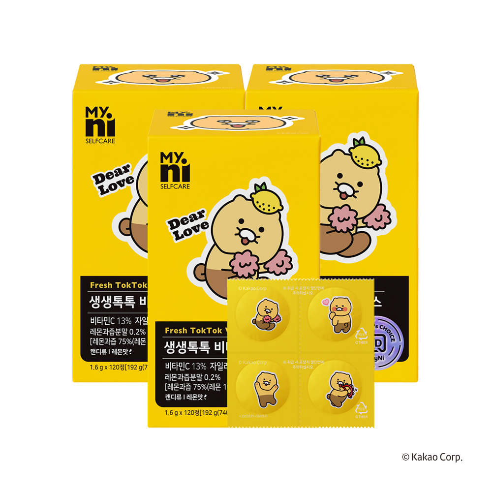 마이니 생생톡톡 비타C플러스 120정 X 3박스 (총 360정)