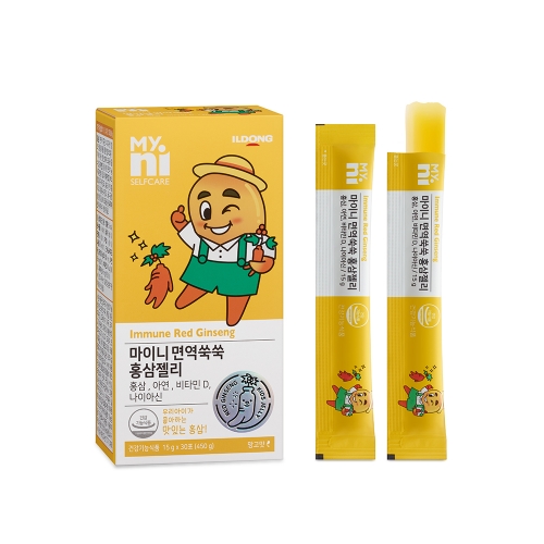 [패밀리] 마이니 면역쑥쑥 홍삼젤리 망고맛 30P