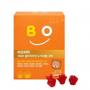 비오비타 M&M 멀티비타민&미네랄구미 열대과일맛 3포 1박스