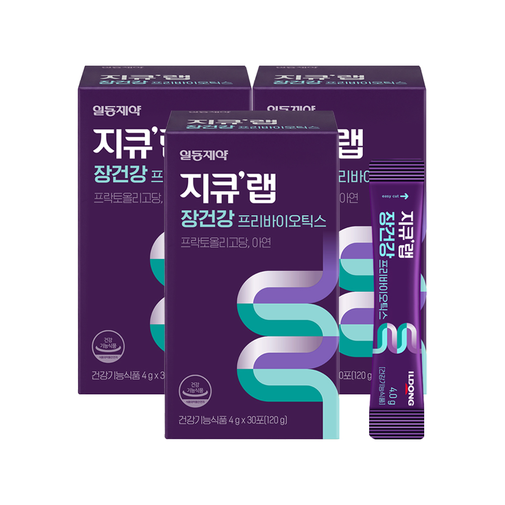 지큐랩 장건강 프리바이오틱스 (30포) 3박스