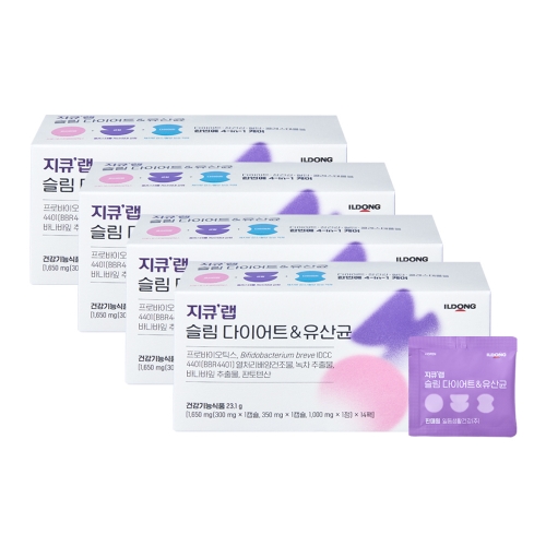지큐랩 슬림 다이어트 & 유산균 14포 4박스