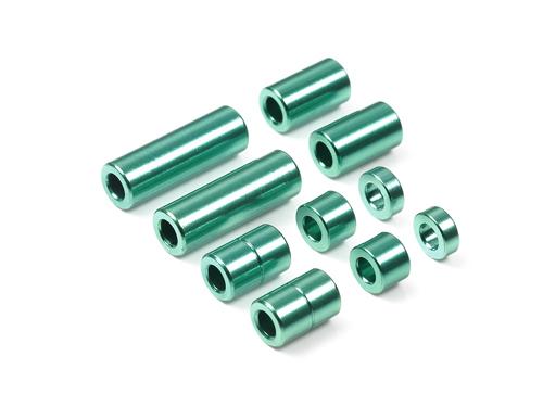 [95515] Alu Spacer 5 types 2 each Grn