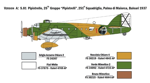 [IT1388S] ITALERI 1/72 SM81 Pipistrello