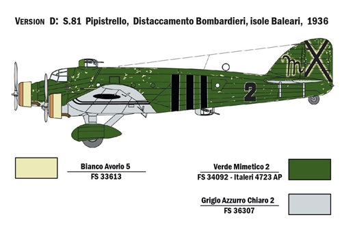 [IT1388S] ITALERI 1/72 SM81 Pipistrello