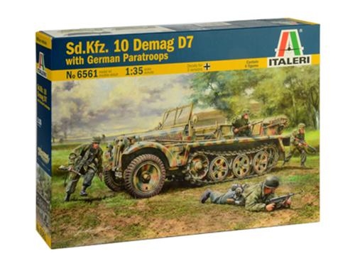 [IT6561S] ITALERI 1/35 Sd. Kfz. 10 Demag D7 with German Paratroopers