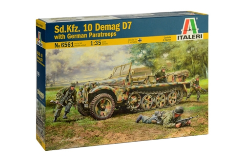 [IT6561S] ITALERI 1/35 Sd. Kfz. 10 Demag D7 with German Paratroopers