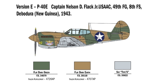 [IT2795S] ITALERI 1/48 P-40E/K Kittyhawk