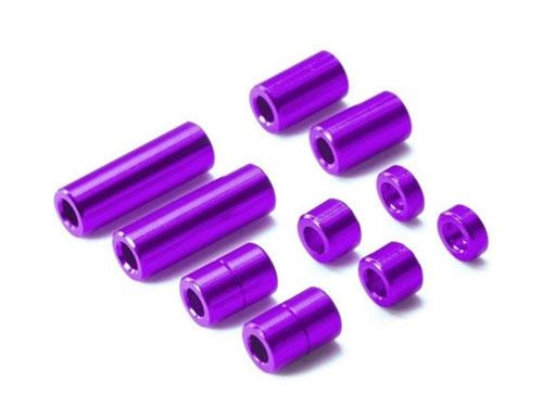 [95520] Alu Spacer 5 types *2 each Pur