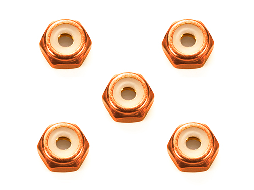 [95556] 2mm Alu. Lock Nut Ora*5