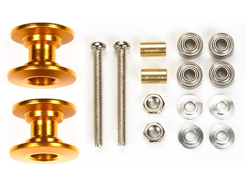 [95581] LW Dbl Alu Rollers 13-12mm Gold