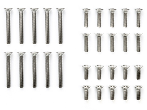 [15527] St Steel CSunk Screws 6/8/15mm