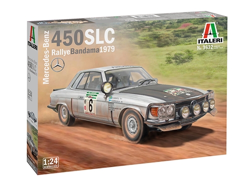 [IT3632S] ITALERI 1:24 Mercedes 450 SLC Rallye Bandama 1979