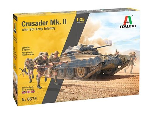 [IT6579S] ITALERI 1:35 CRUSADER Mk.II with 8th Army Infantry