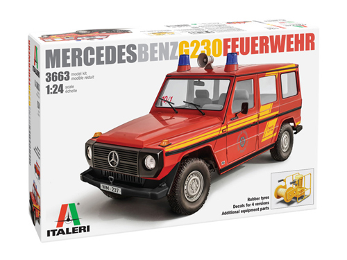 [IT3663S] ITALERI 1:24 MERCEDES G230 FEUERWEHR