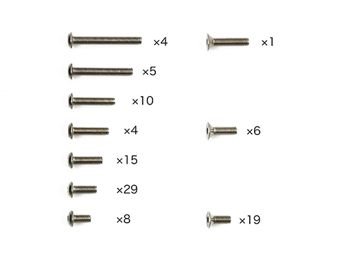 [47488] XV-02 Titanium Screw Set