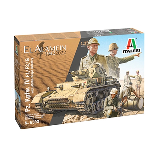 [IT6593S] ITALERI 1:35 PZ. IV F1/F2/G With AFRIKA KORPS