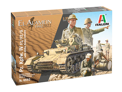 [IT6593S] ITALERI 1:35 PZ. IV F1/F2/G With AFRIKA KORPS