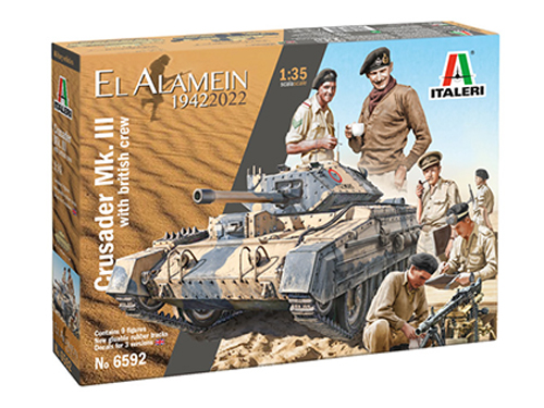 [IT6592S] ITALERI 1:35 CRUSADER Mk.III with BRITISH TANK CREW