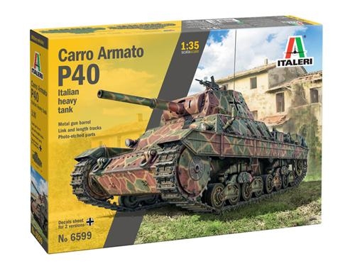[IT6599S] ITALERI 1:35 CARRO ARMATO P40 ITALIAN HEAVY TANK