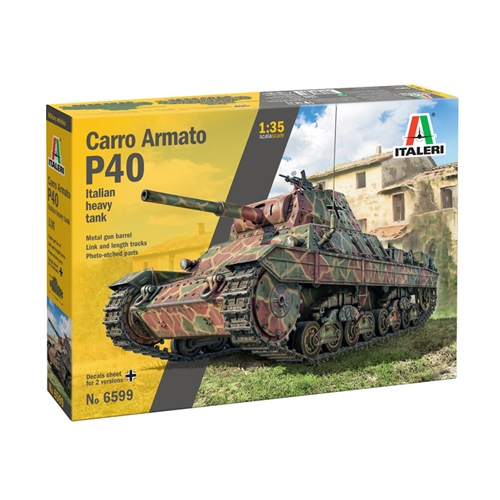 [IT6599S] ITALERI 1:35 CARRO ARMATO P40 ITALIAN HEAVY TANK