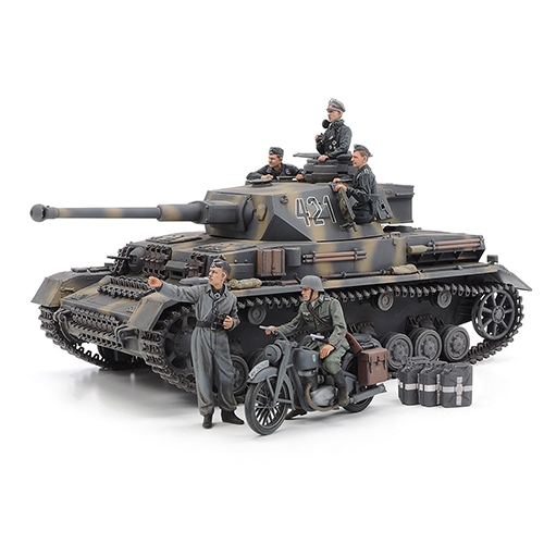 [25209] 1/35 PANZERKAMPFWAGEN IV Ausf.G & MOTORCYCLE EASTERN FRONT