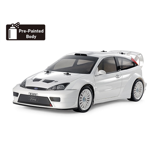 [47495] 1/10 RC 2003 FORD FOCUS RS CUSTOM White Painted (TT-02)