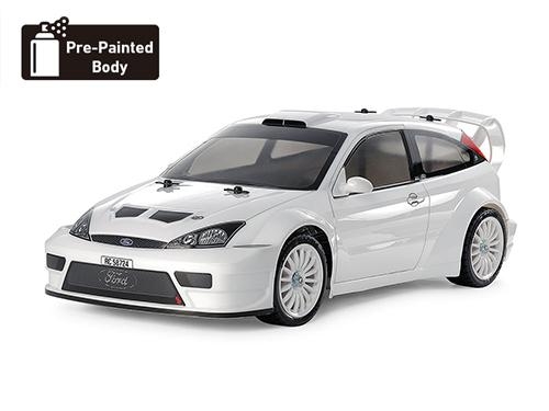 [47495] 1/10 RC 2003 FORD FOCUS RS CUSTOM White Painted (TT-02)