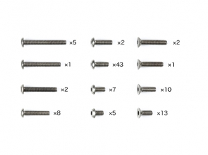 [47509] XM-01 Titanium Screw Set