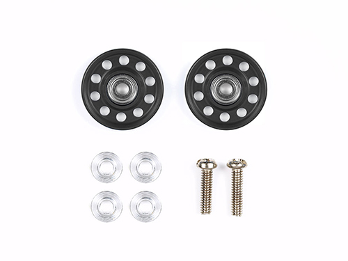 [92458] LW 13mm ALUMINUM BALL-RACE ROLLERS (RINGLESS/BLACK) (TKC 30TH Anniver.)