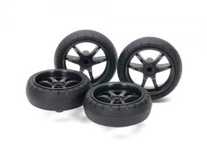 [15546] Large Dia. Low Friction Arched Tires (31mm) & Carbon Wheels (V Spoke)