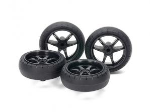 [15546] Large Dia. Low Friction Arched Tires (31mm) & Carbon Wheels (V Spoke)