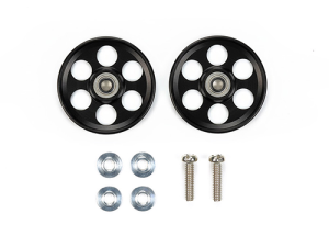 [92468] HG LIGHTWEIGHT 19mm ALUMINUM BALL-RACE ROLLERS TKC 30TH ANNIVER. (RINGLESS/BLACK)