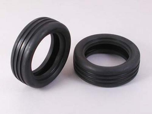 [51207] RC 2WD Off Road Wide Fnt Tires - Grooved (60/19)