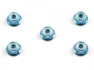 [53159] 4mm Flench Lock Nut Blue