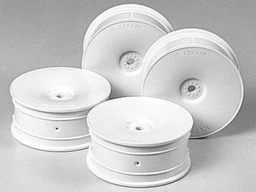 [53475] RC Med.Narrow Dish Wheels - White (Offset 0)