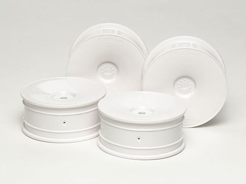 [53475] RC Med.Narrow Dish Wheels - White (Offset 0)
