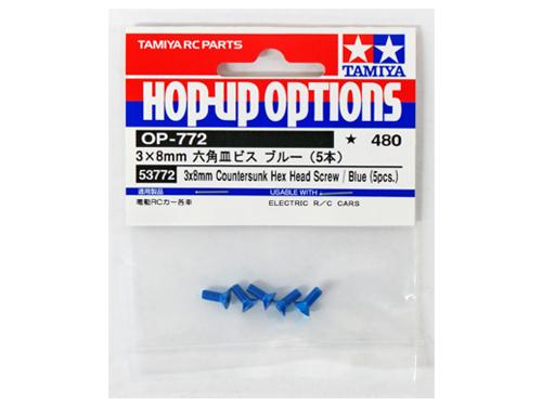 [53772] 3x8mm CHH SCREW/BLUE 5ea