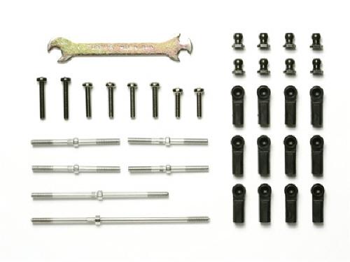 [53828] DT-02 Turnbuckle Suspension Arm&Tie-Rod Set