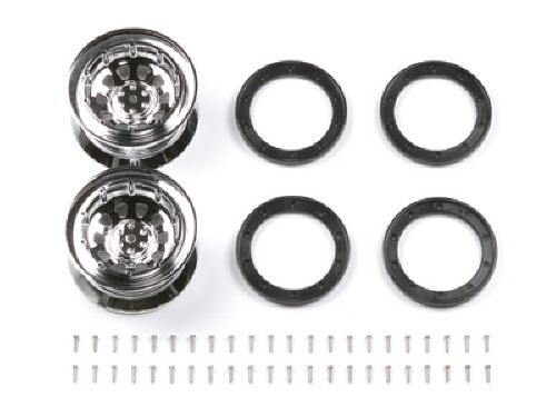 [54101] RC CR01 Metal Plated Wheels - Offset 0 (2pcs)