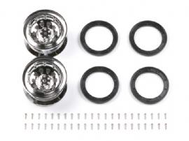 [54101] RC CR01 Metal Plated Wheels - Offset 0 (2pcs)