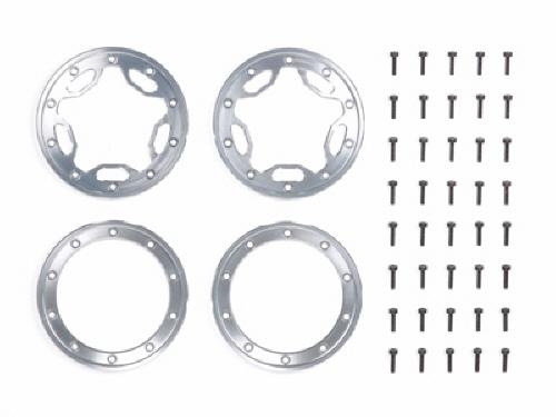 [54110] RC CR01 Aluminum Beadlock Ring - Star (2pcs)