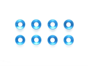 [54156] 3mm Countersunk Washer - 8pcs Blue