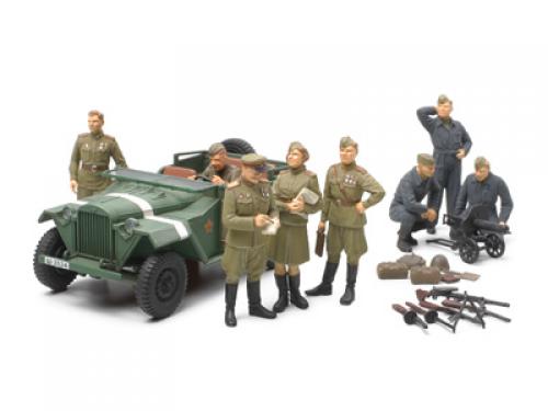 [89767] 1/48 GAZ 67B Russian Field Car W/Soviet Officers