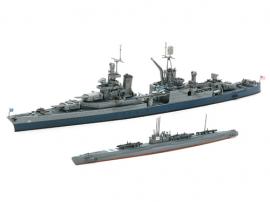 [25119] 1/700 Japanese Submarine I58 Late Version & US Heavy Cruiser Indianapolis