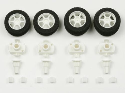 [15213] Narrow One Way Wheel Set White